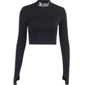 Blessed Gothic Turtleneck Crop Top