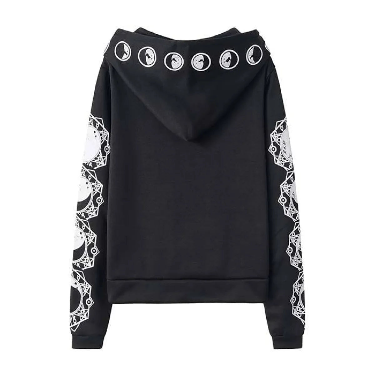 Lunar Phases Goth Hoodie