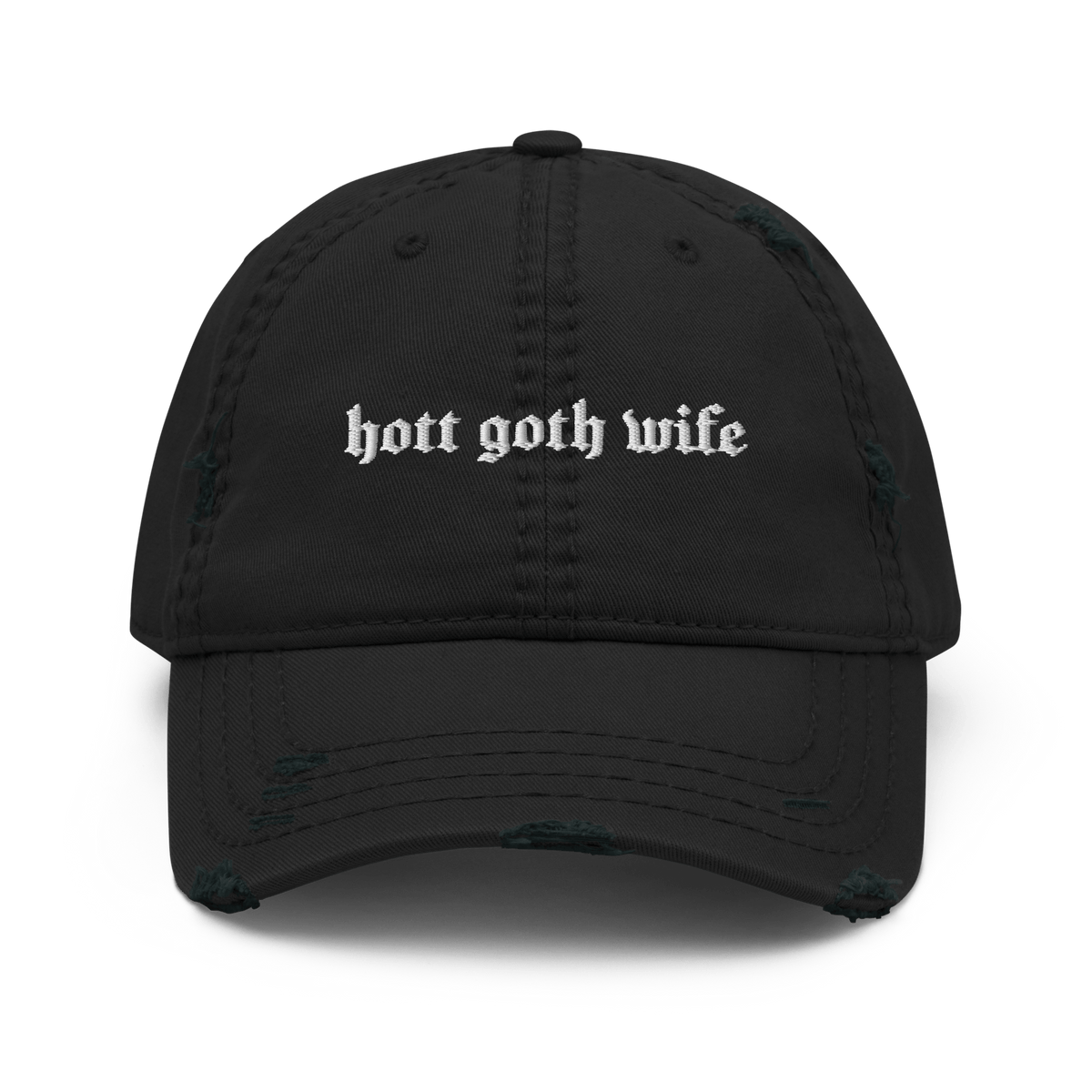 Hott Goth Wife Distressed Dad Hat