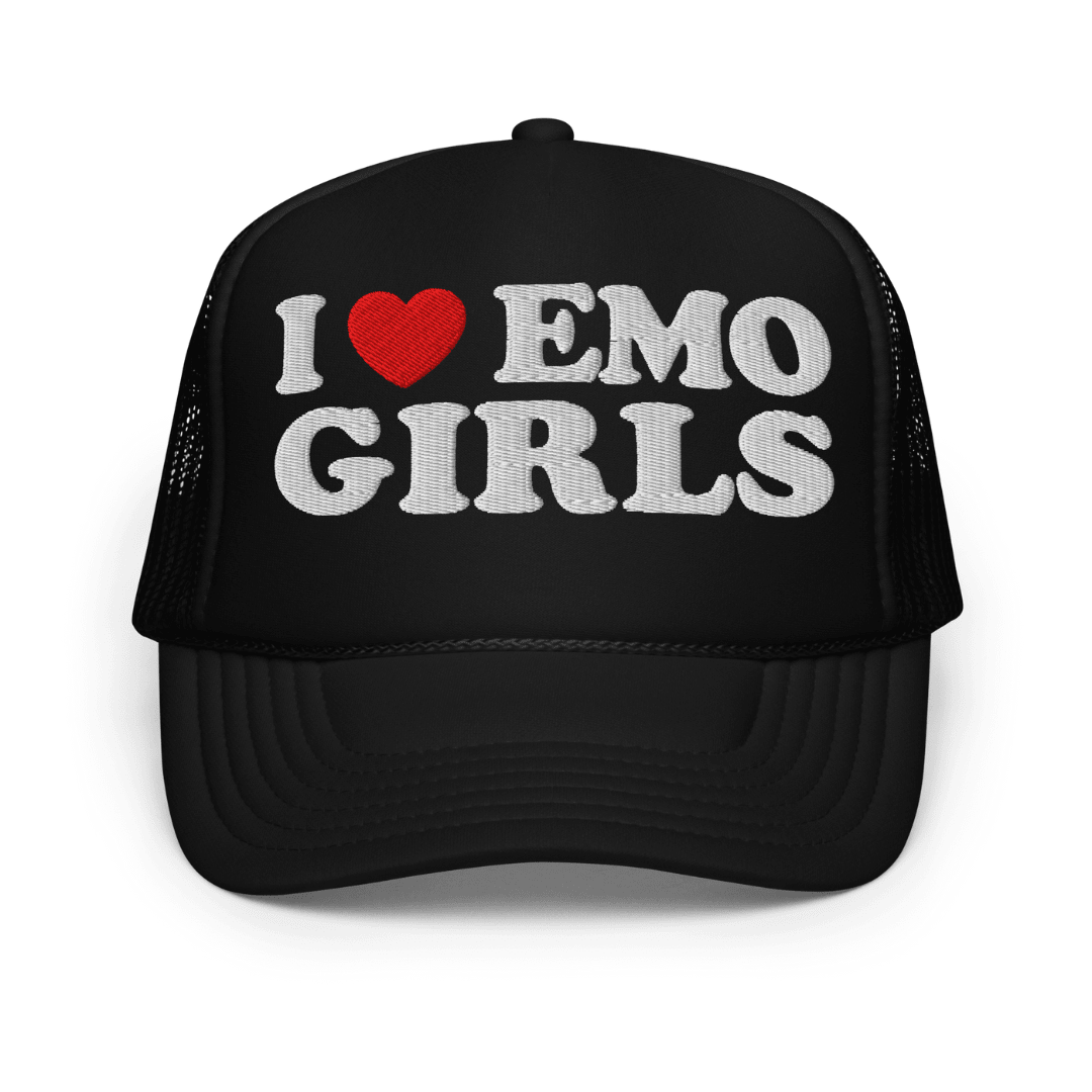 I Heart Emo Girls Foam Trucker Hat