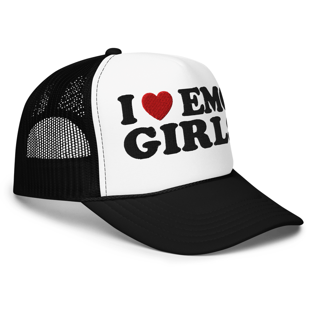 I Heart Emo Girls Foam Trucker Hat