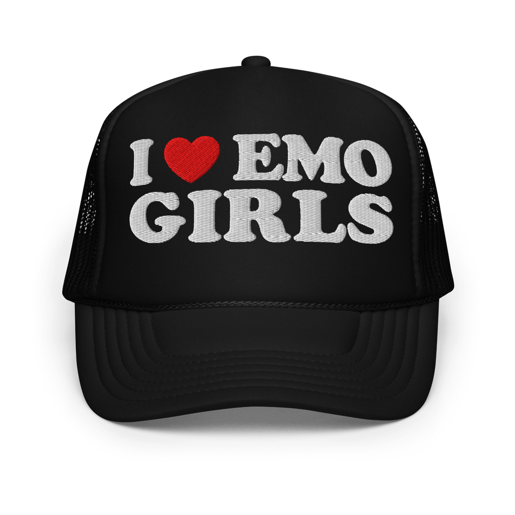 I Heart Emo Girls Foam Trucker Hat