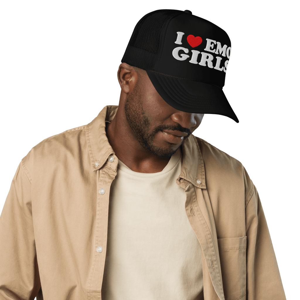 I Heart Emo Girls Foam Trucker Hat