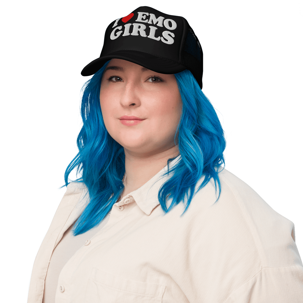I Heart Emo Girls Foam Trucker Hat