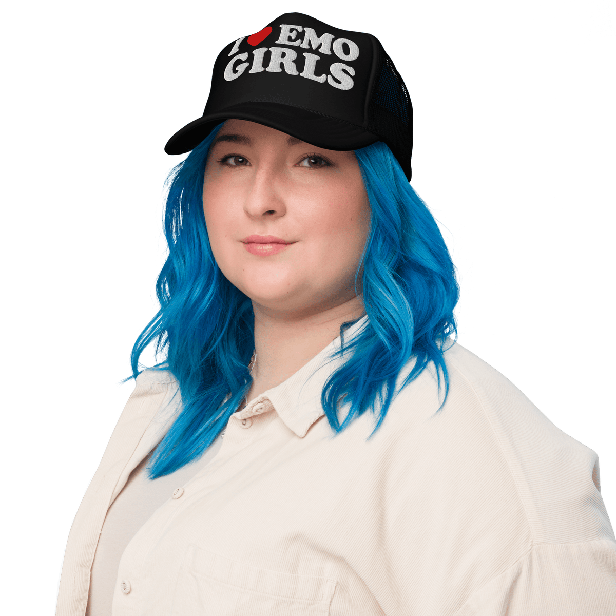 I Heart Emo Girls Foam Trucker Hat