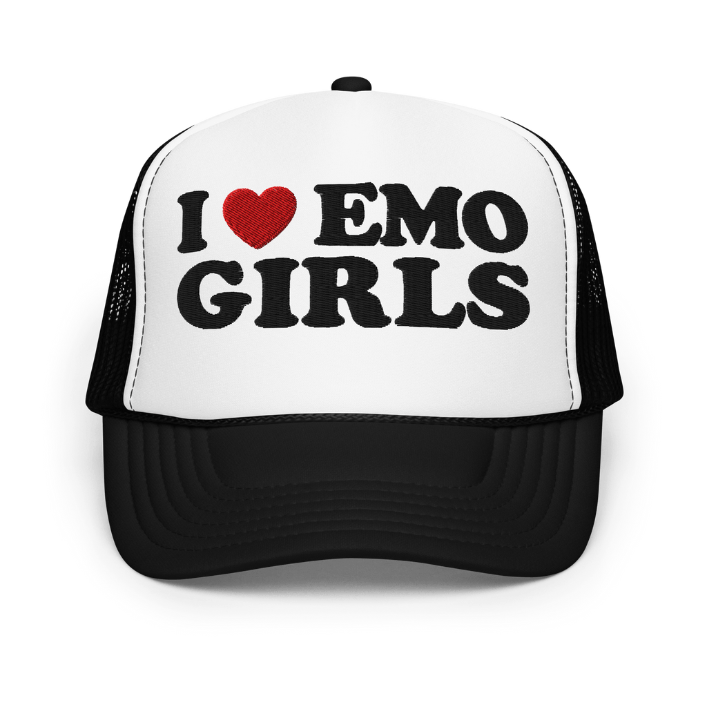 I Heart Emo Girls Foam Trucker Hat