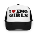 I Heart Emo Girls Foam Trucker Hat