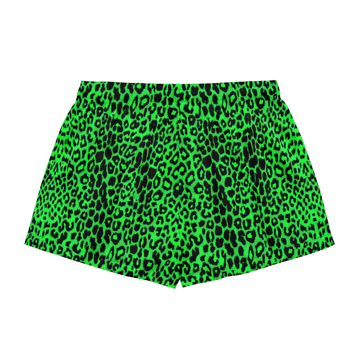 Lime Leopard Silky Pajama Shorts