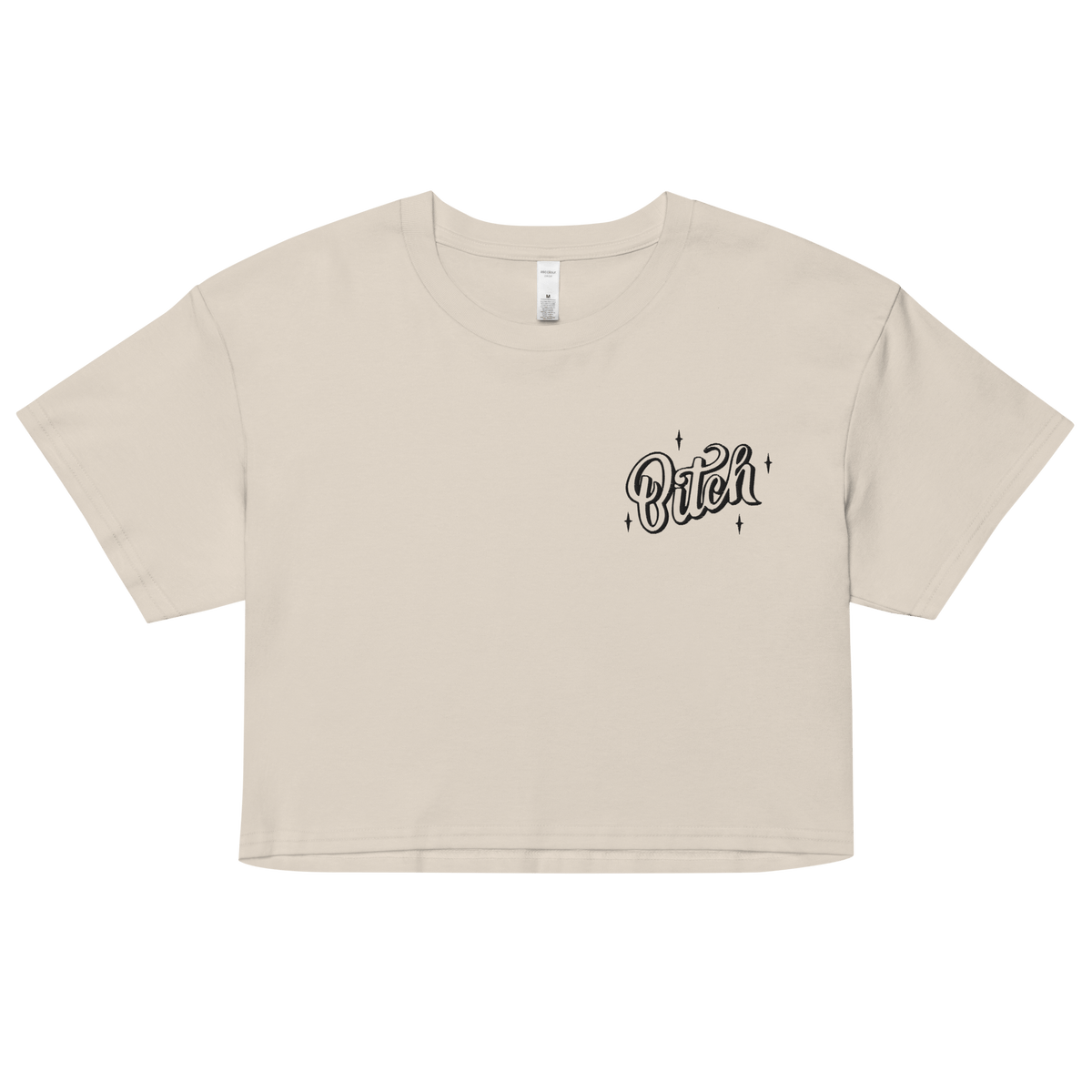Magical Bitch Embroidered Crop Top
