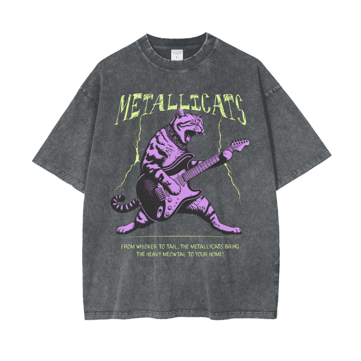 Metallicats Snow-Washed Tee