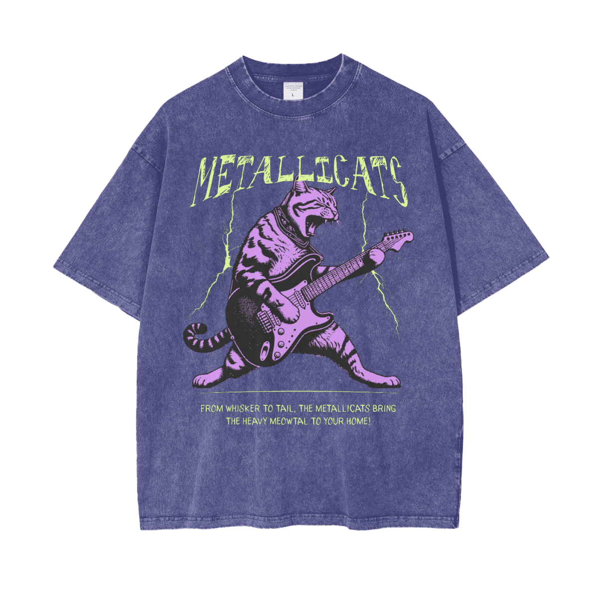 Metallicats Snow-Washed Tee