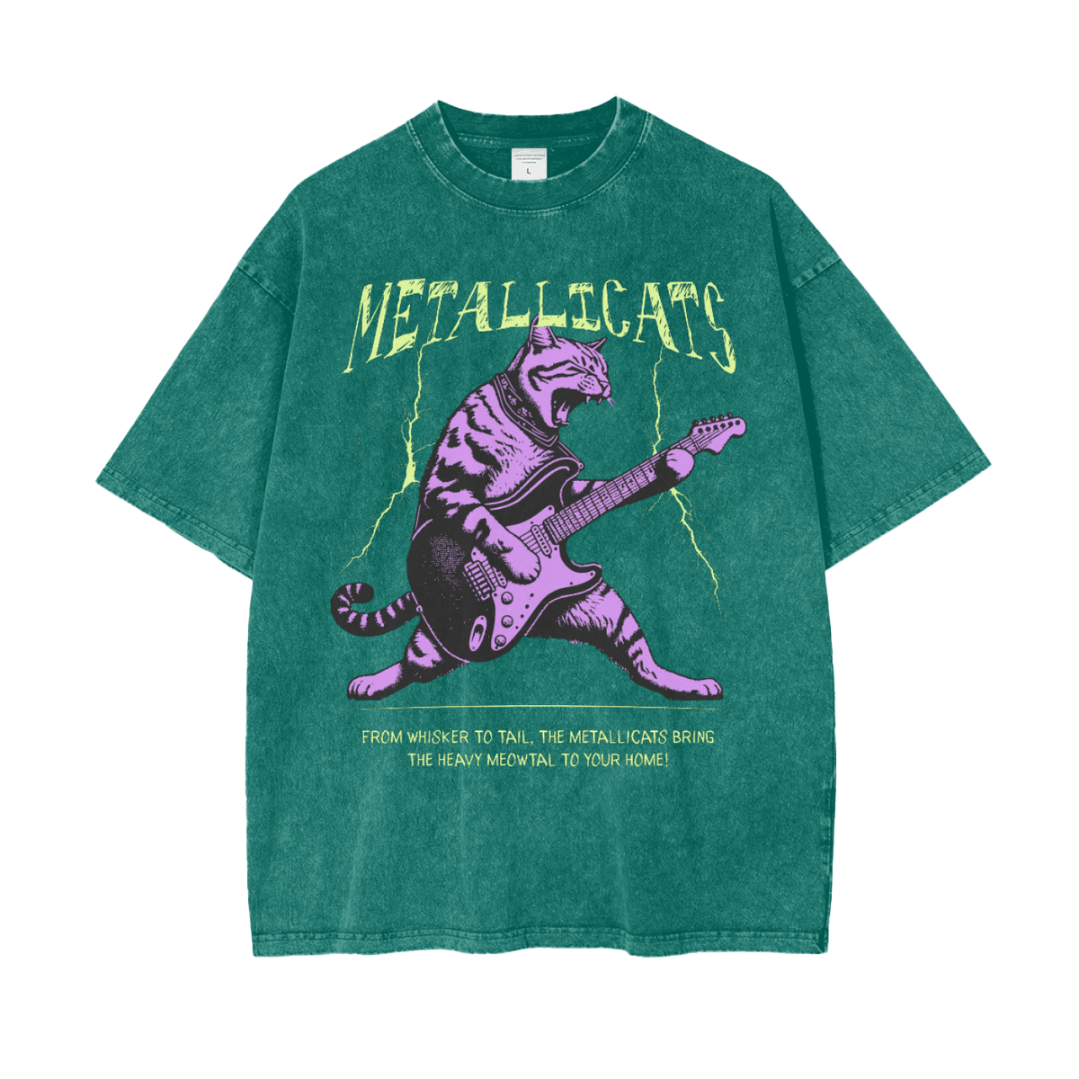 Metallicats Snow-Washed Tee