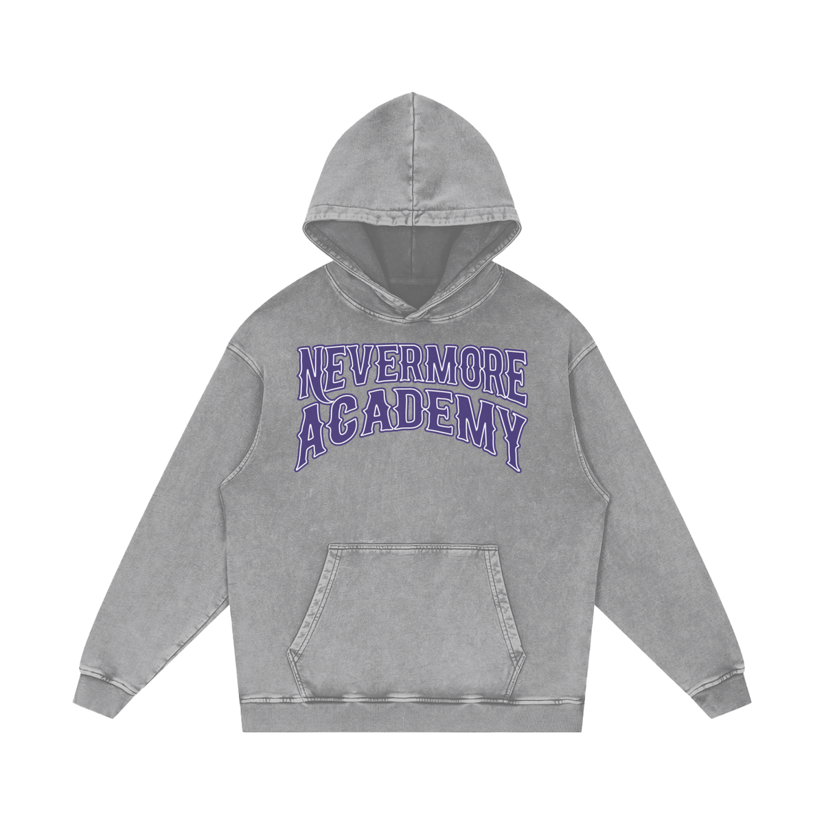 Nevermore Academy Acid-Wash Hoodie
