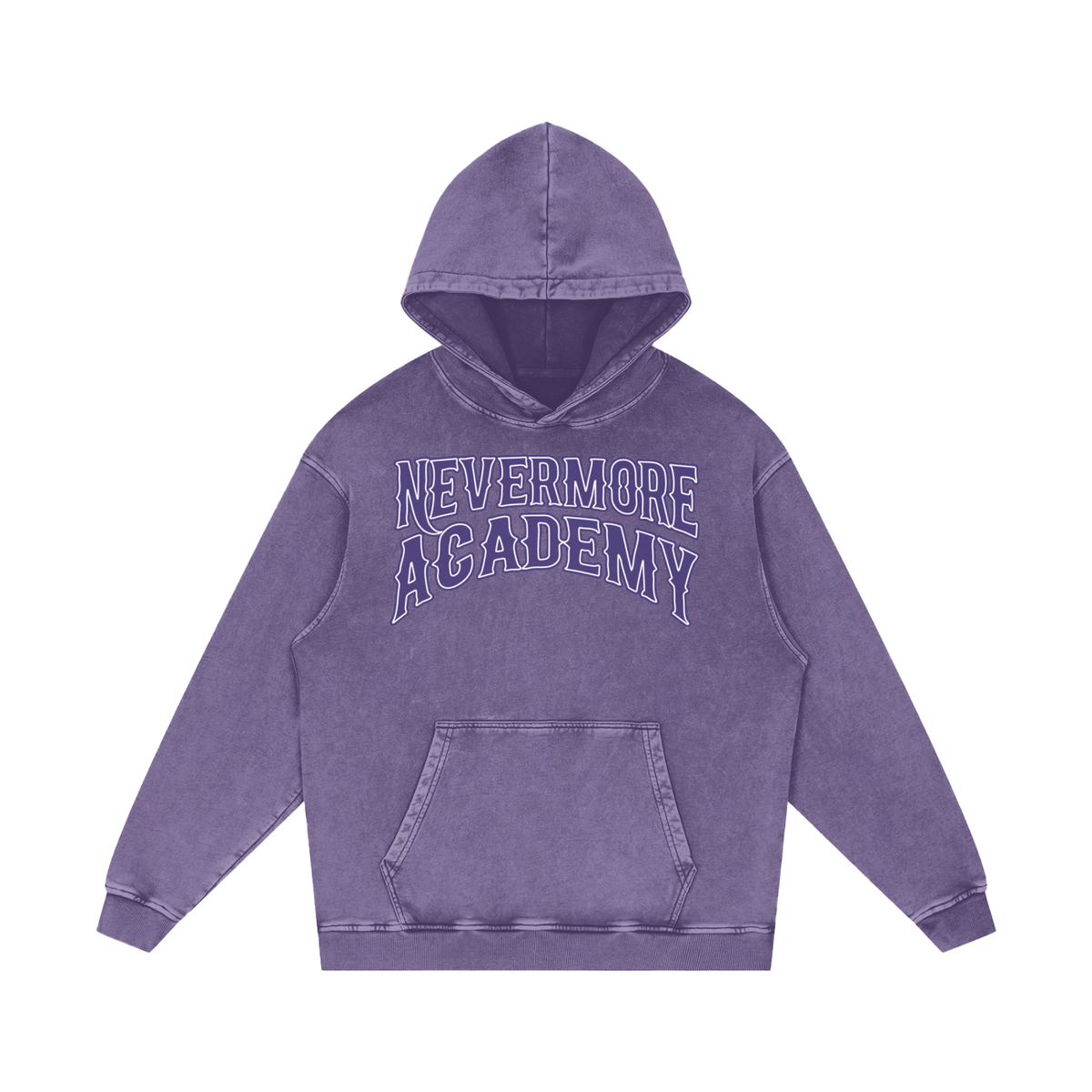Nevermore Academy Acid-Wash Hoodie