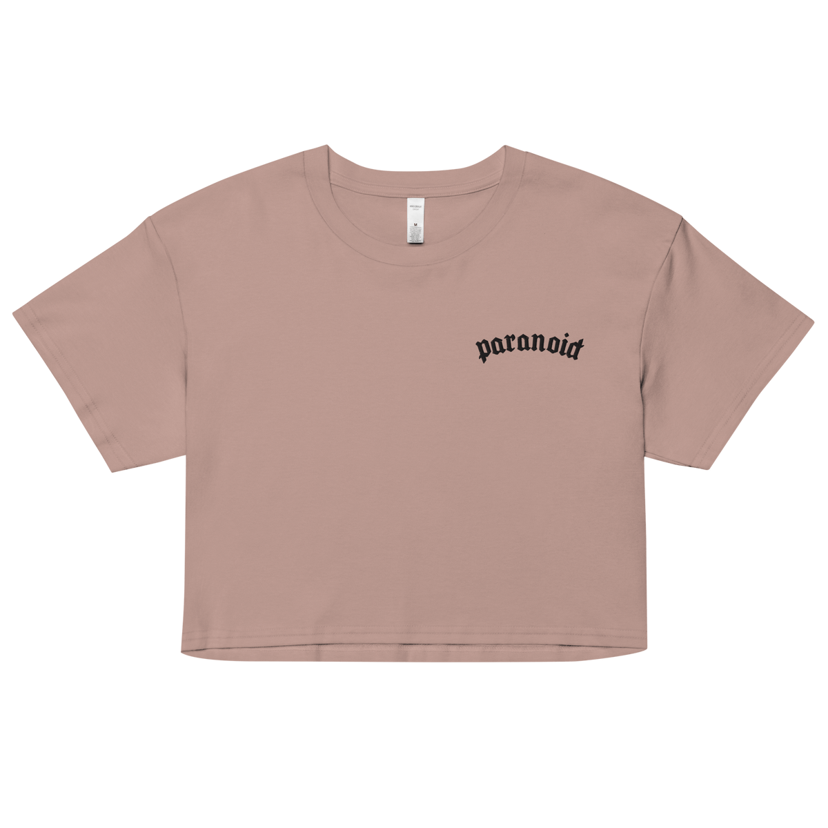Paranoid Embroidered Crop Top